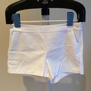 Express Mid Rise Shortie White